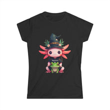 Load image into Gallery viewer, Repticon Women&#39;s Softstyle Tee w/ Axolotl
