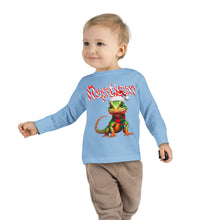 Load image into Gallery viewer, Repticon Toddler Long Sleeve Tee w/ Lizard Santa
