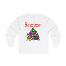 Load image into Gallery viewer, Repticon Unisex Ultra Cotton Long Sleeve Tee w/ Tortoise Christmas Tree
