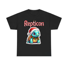Load image into Gallery viewer, Repticon Unisex Heavy Cotton Tee w/ Tortoise Santa
