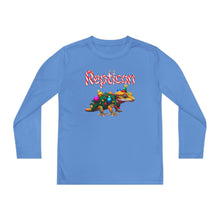 Load image into Gallery viewer, Repticon Youth Long Sleeve Competitor Tee w/ Crested Gecko Christmas Tree
