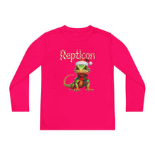 Load image into Gallery viewer, Repticon Youth Long Sleeve Competitor Tee w/ Lizard Santa
