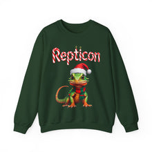 Load image into Gallery viewer, Repticon Unisex Heavy Blend™ Crewneck Sweatshirt w/ Lizard Santa
