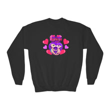 Load image into Gallery viewer, Repticon Youth Crewneck Sweatshirt w/ Valentine Crested Geckos
