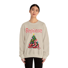Load image into Gallery viewer, Repticon Unisex Heavy Blend™ Crewneck Sweatshirt w/ Candy Cane Snake Christmas Tree
