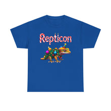Load image into Gallery viewer, Repticon Unisex Heavy Cotton Tee w/ Crested Gecko Christmas Tree
