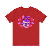 Load image into Gallery viewer, Repticon Unisex Jersey Short Sleeve Tee w/ Valentine Crested Geckos
