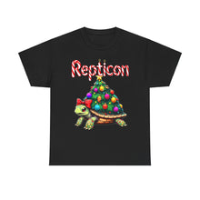 Load image into Gallery viewer, Repticon Unisex Heavy Cotton Tee w/ Tortoise Christmas Tree
