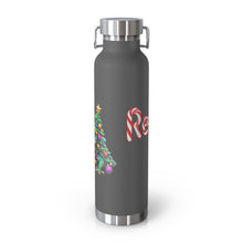 Load image into Gallery viewer, Repticon Copper Vacuum Insulated Bottle, 22oz w/ Gecko Christmas Tree
