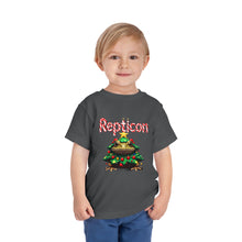 Load image into Gallery viewer, Repticon Toddler Short Sleeve Tee w/ Toad Christmas Tree
