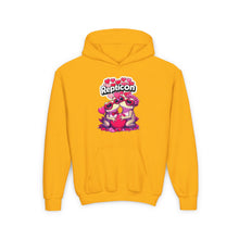 Load image into Gallery viewer, Repticon Youth Heavy Blend Hooded Sweatshirt w/ Valentine Toads
