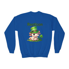 Load image into Gallery viewer, Repticon Youth Crewneck Sweatshirt w/ Axolotl
