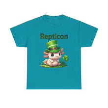 Load image into Gallery viewer, Repticon Unisex Heavy Cotton Tee w/ Axolotl
