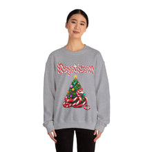 Load image into Gallery viewer, Repticon Unisex Heavy Blend™ Crewneck Sweatshirt w/ Candy Cane Snake Christmas Tree
