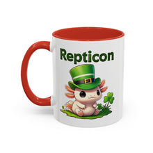 Load image into Gallery viewer, Repticon Accent Coffee Mug w/ Axolotl
