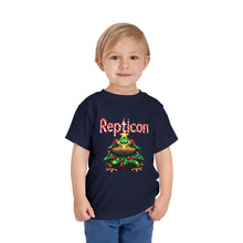 Load image into Gallery viewer, Repticon Toddler Short Sleeve Tee w/ Toad Christmas Tree
